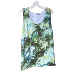 Chico's Verdant Animal & Foliage Print Sleeveless Roomy Tank Top Size 2 (Large)